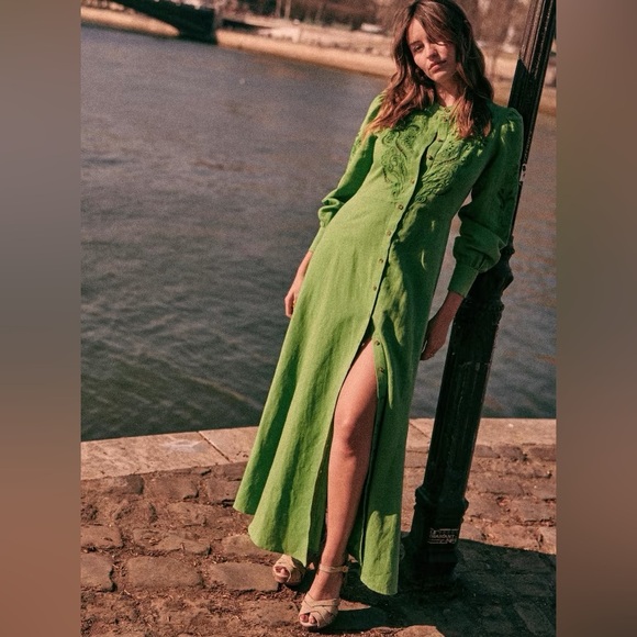 Sezane Selma Dress - Size 2 - Picture 2 of 7